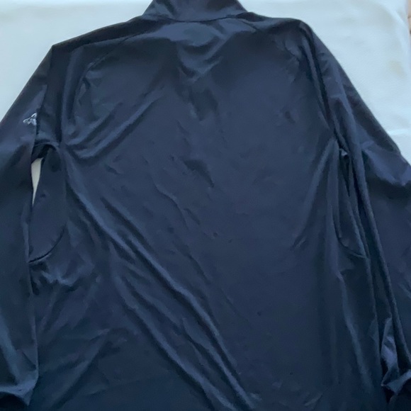 Blue patterned Greg Norman Turtle Neck Quarter Zip Mens Size L - Picture 3 of 3